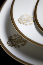 Silk Gold Soup Plate